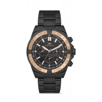 Ferro Siyah Çelik Kordon Erkek Kol Saati FM11541AWT-R Fonksiyonları Aktif 3ATM Su Geçirmez