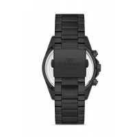 Ferro Siyah Çelik Kordon Erkek Kol Saati FM11541AWT-R Fonksiyonları Aktif 3ATM Su Geçirmez