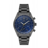 Ferro Siyah Çelik Kordon Erkek Kol Saati FM11588AWT-G3 Fonksiyonları Aktif 3 ATM Su Geçirmez