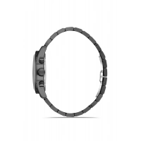 Ferro Siyah Çelik Kordon Erkek Kol Saati FM11588AWT-G3 Fonksiyonları Aktif 3 ATM Su Geçirmez