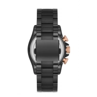 Ferro Siyah Çelik Kordon Erkek Kol Saati FM1542A-R Tüm Fonksiyonları Aktif 3 ATM Su Geçirmez