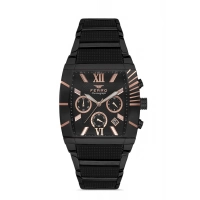 Ferro Black Steel Strap Mens Wristwatch FM31266A-G