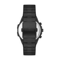 Ferro Siyah Çelik Kordon Erkek Kol Saati FM31356A-G Tüm Fonksiyonları Aktif 3 ATM Su Geçirmez