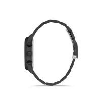 Ferro Siyah Çelik Kordon Erkek Kol Saati FM31371A-G Tüm Fonksiyonlar Aktif 3 ATM Su Geçirmez