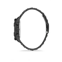 Ferro Siyah Çelik Kordon Erkek Kol Saati FM31389A-G Tüm Fonksiyonlar Aktif 3 ATM Su Geçirmez