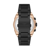 Ferro Siyah Çelik Kordon Erkek Kol Saati FM31397A-R Tüm Fonksiyonlar Aktif 3 ATM Su Geçirmez