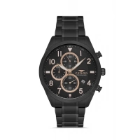 Ferro Siyah Çelik Kordon Erkek Kol Saati FM31454A-G