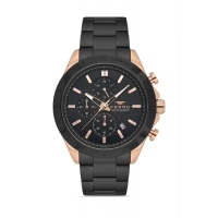 Ferro Black Steel Strap Mens Wristwatch FM31455A-R