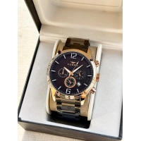 Ferro Siyah Çelik Kordon Erkek Kol Saati FM31916A-R Tüm Fonksiyonlar Aktif 3 ATM Su Geçirmez