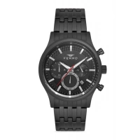Ferro Black Steel Strap Mens Wristwatch FM40089A-03