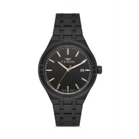 Ferro Siyah Çelik Kordon Erkek Kol Saati FM40122A-G Tüm Fonksiyonlar Aktif 3 ATM Su Geçirmez