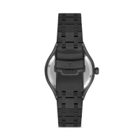 Ferro Siyah Çelik Kordon Erkek Kol Saati FM40122A-G Tüm Fonksiyonlar Aktif 3 ATM Su Geçirmez