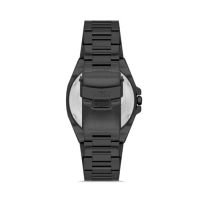 Ferro Siyah Çelik Kordon Erkek Kol Saati FM40127A-G Tüm Fonksiyonlar Aktif 3 ATM Su Geçirmez