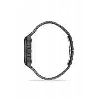 Ferro Siyah Çelik Kordon Erkek Kol Saati FM43024A-V Tüm Fonksiyonlar Aktif 3ATM Su Geçirmez