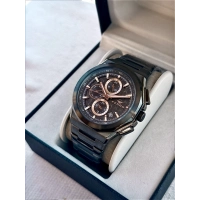 Ferro Siyah Çelik Kordon Erkek Kol Saati FM43024A-V Tüm Fonksiyonlar Aktif 3ATM Su Geçirmez