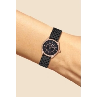 Ferro Black Steel Strap Womens Wristwatch F21152A-R