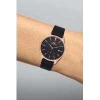 Ferro Siyah Deri Kordon Erkek Kol Saati F1910B-964-R