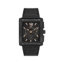 Ferro Siyah Deri Kordon Erkek Kol Saati FM11465BWT-G Fonksiyonları Aktif 3ATM Su Geçirmez