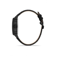 Ferro Siyah Deri Kordon Erkek Kol Saati FM40124B-G Tüm Fonksiyonlar Aktif 3 ATM Su Geçirmez