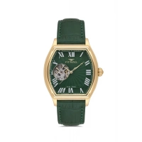 Ferro Siyah Deri Kordon Erkek Kol Saati FM40124B-N10 Tüm Fonksiyonlar Aktif 3 ATM Su Geçirmez