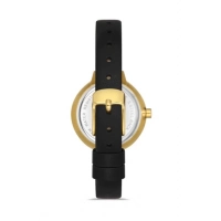 Ferro Black Leather Band Womens Wristwatch F21153B-N