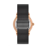 Ferro Siyah Hasır Kordon Erkek Kol Saati F11182C-R 3 ATM Su Geçirmez 2 Yıl Garantili HediyePaketli