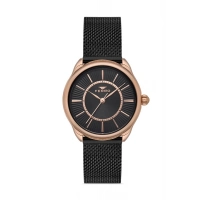 Ferro Black Mesh Strap Womens Wristwatch F21152C-R
