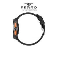 Ferro Siyah Silikon Kordon Akıllı Kol Saati FSW1117D-G