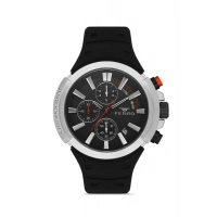 Ferro Black Silicone Band Mens Wristwatch FM11002D-J