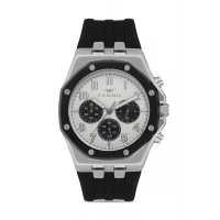 Ferro Siyah Silikon Kordon Erkek Kol Saati FM11307D-J Fonksiyonları Aktif 3ATM Su Geçirmez