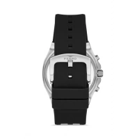 Ferro Siyah Silikon Kordon Erkek Kol Saati FM11307D-J Fonksiyonları Aktif 3ATM Su Geçirmez