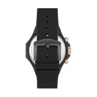 Ferro Siyah Silikon Kordon Erkek Kol Saati FM31348D-G Tüm Fonksiyonları Aktif 3 ATM Su Geçirmez