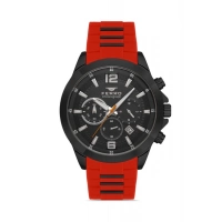 Ferro Turuncu Silikon Kordon Erkek Kol Saati FM31362D-ZK Tüm Fonksiyonlar Aktif 3 ATM Su Geçirmez