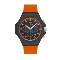 Ferro Orange Silicone Band Mens Wristwatch FM31348D-ZL