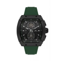 Ferro Yeşil Silikon Kordon Erkek Kol Saati FM11351D-ZF2  Fonksiyonları Aktif 3ATM Su Geçirmez