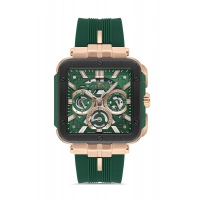 Ferro Yeşil Silikon Kordon Erkek Kol Saati FM11572DWT-R6 Fonksiyonları Aktif 3 ATM Su Geçirmez