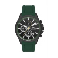 Ferro Yeşil Silikon Kordon Erkek Kol Saati FM31359D-ZJ2 Fonksiyonları Aktif 3 ATM Su Geçirmez