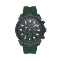 Ferro Yeşil Silikon Kordon Erkek Kol Saati FM31402D-ZQ6 Tüm Fonksiyonlar Aktif 3 ATM Su Geçirmez