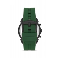 Ferro Yeşil Silikon Kordon Erkek Kol Saati FM31402D-ZQ6 Tüm Fonksiyonlar Aktif 3 ATM Su Geçirmez