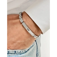 Gümüş Çelik Erkek Bileklik FRJ10111A-A 2 Yıl Garantili Hediye Paketli