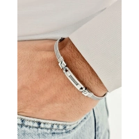 Gümüş Çelik Erkek Bileklik FRJ10134A-A 2 Yıl Garantili Hediye Paketli