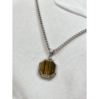 Gümüş Çelik Erkek Kolye FRJ10144A-A7 2 Yıl Garantili Hediye Paketli