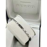 Gümüş ve Siyah Çelik Erkek Bileklik FRJ10100A-J 2 Yıl Garantili Hediye Paketli