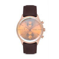 Toms Kahverengi Deri Kordon Erkek Kol Saati TM11033B-1152-S