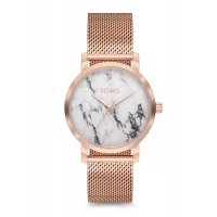 Toms Rose Hasır Kordon Kadın Kol Saati T1792C-1088-C 3ATM Su Geçirmez 2 Yıl Garantili