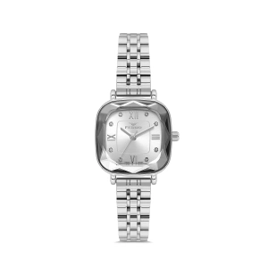 Ferro Gümüş Çelik Kordon Kadın Kol Saati FL21597AWT-A 3ATM Su Geçirmez 2 Yıl Garantili HediyePaketli