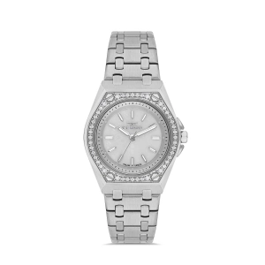 Ferro Gümüş Çelik Kordon Kadın Kol Saati FL43007A-A 3ATM Su Geçirmez 2 Yıl Garantili HediyePaketli