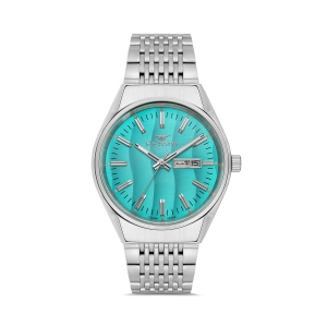 Ferro Gümüş Çelik Kordon Erkek Kol Saati FM43012A-A15 Tüm Fonksiyonlar Aktif 3 ATM Su Geçirmez