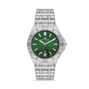 Ferro Gümüş Çelik Kordon Erkek Kol Saati FM43017A-A6 Tüm Fonksiyonlar Aktif 3 ATM Su Geçirmez