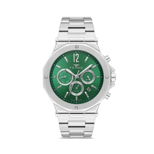 Ferro Gümüş Çelik Kordon Erkek Kol Saati FM43020A-A6 Tüm Fonksiyonlar Aktif 3 ATM Su Geçirmez